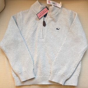 Vineyard Vines boy’s Light Gray basketweave Sweater